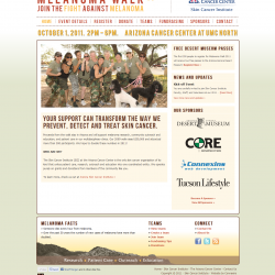 Melanoma Walk 2011 Website